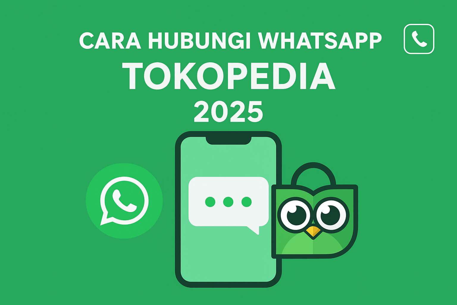 Cara Hubungi WhatsApp Tokopedia Resmi 2025